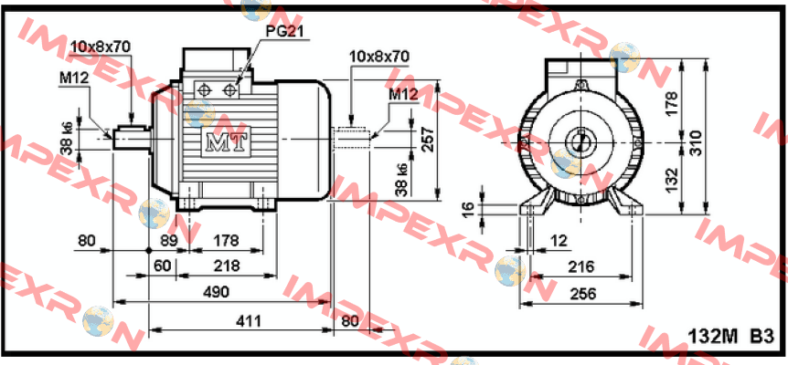 DN   132  M4/8 Fimet