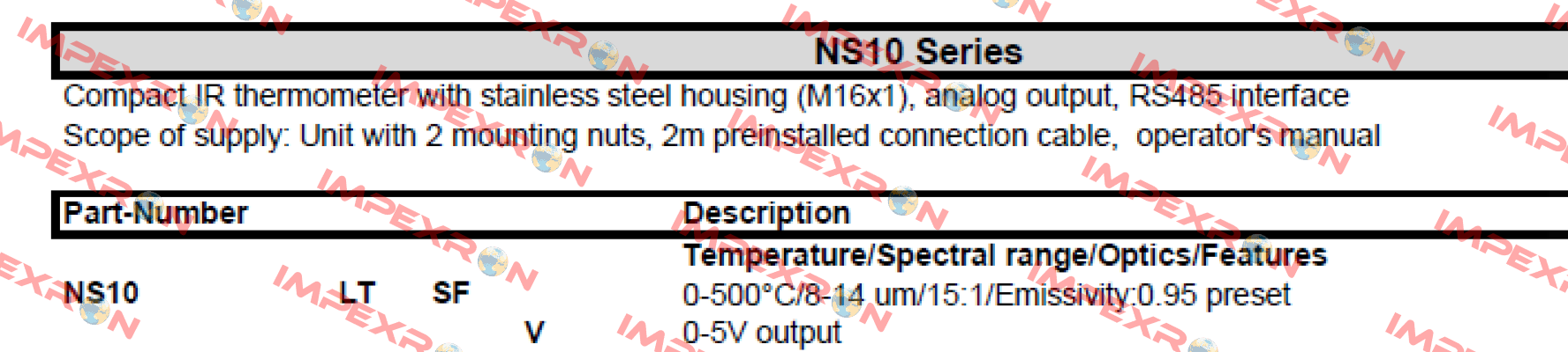 NS10LTSFV SENTEST