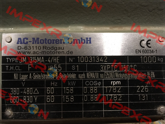 ACM 315 MA-4/PHE AC Motoren
