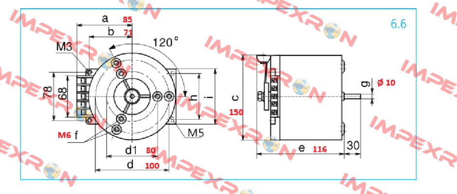 311338102 / Type: RV 260/6.3 Schuntermann Transformatoren
