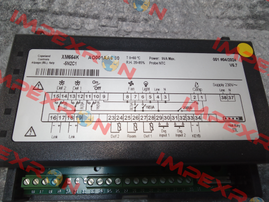 20258900032     SC.6REL.DIX.XM664K FW NEW 230V Dixell