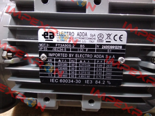 FT3A90S-2 1,5kW 2P 400/230V 50Hz B5 Electro Adda