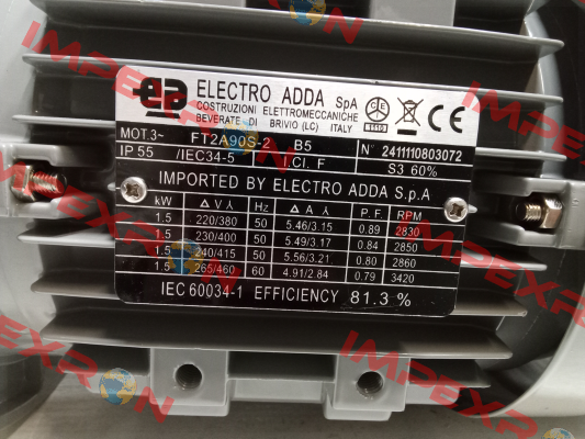 FT2A90S-2 1,5kW 2P 400/230V 50Hz B5 Electro Adda