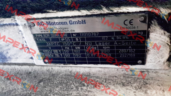 Type ACM 355 MA-6  AC Motoren
