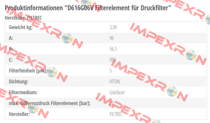 D616G06V  Filtrec