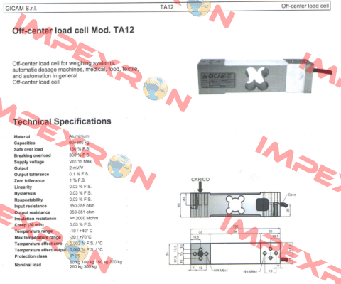 C-TA12-0100K-1 /Model TA12 Gicam