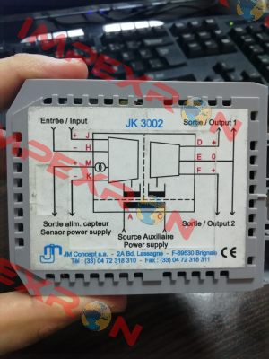 JK3002- obsolete replaced by ULCOS920D2  JM Concept