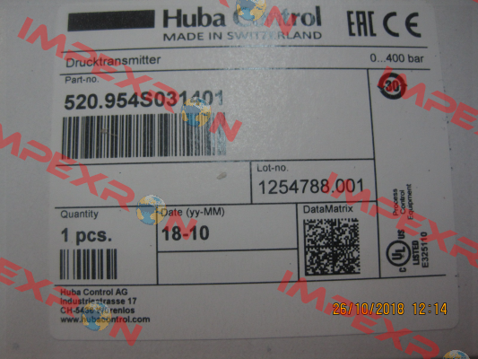 520.954S031401 Huba Control