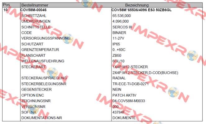 COV58M-00046 TR Electronic