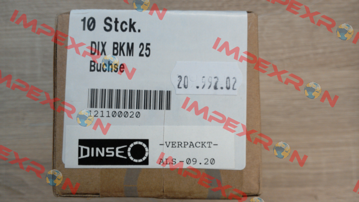 P/N: 121100020 Type: DIX BKM 25 Dinse