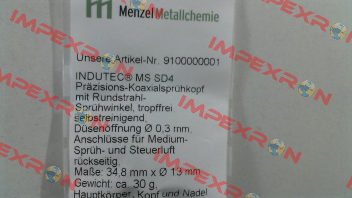 9100000001 (INDUTEC® MS SD4) Menzel