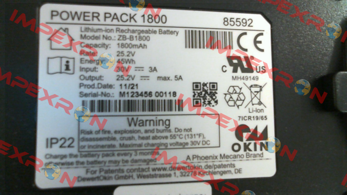 JLDP.11.011.000 //  Power Pack 1800 Okin