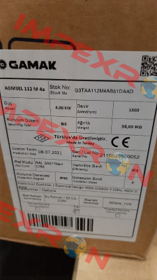 AGM3EL 112 M 4a Gamak