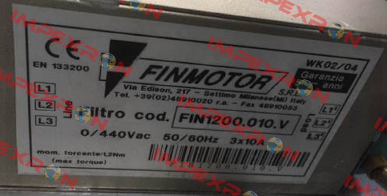 FIN1200.010.V Finmotor