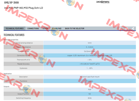 AM6/AP-3HAN Micro Detectors / Diell (now Datasensing)