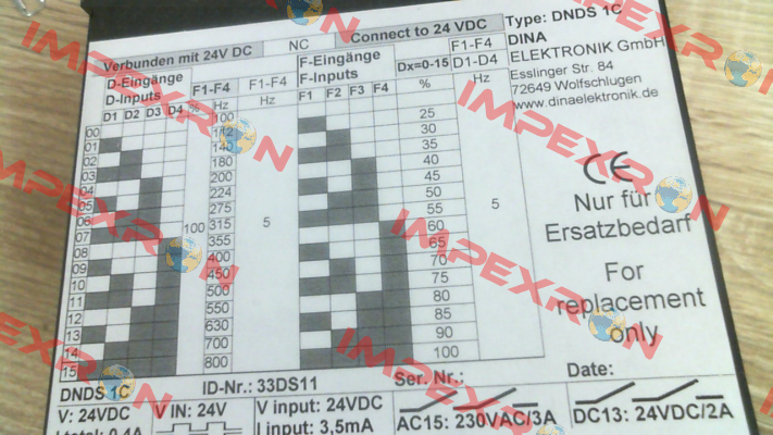 DNDS 1C / 33DS11 DINA