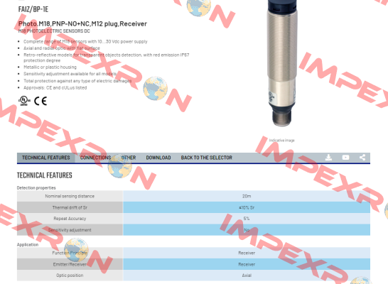 FAIZ/BP-1E Micro Detectors / Diell (now Datasensing)