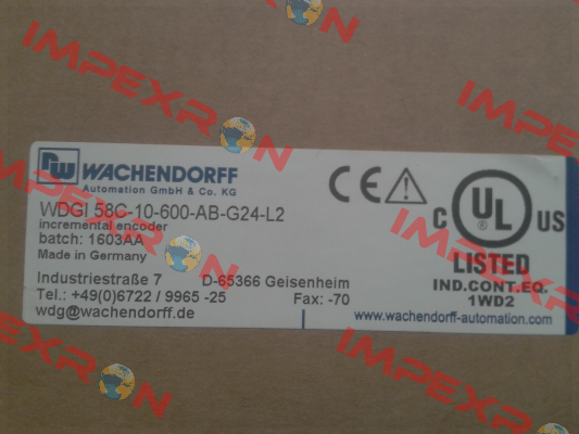 Coupling 10mmx40mm for encoder WDGI 58C-10-600-AB-G24-L2  Wachendorff