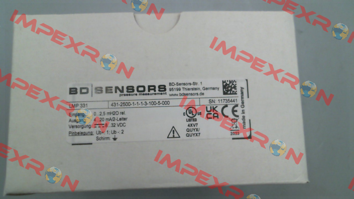 LPM 331 (431-2500-1-1-1-3-100-5-000) Bd Sensors