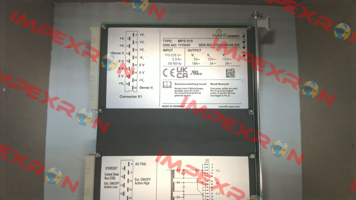 001 13100-205    MPS 015 Schroff